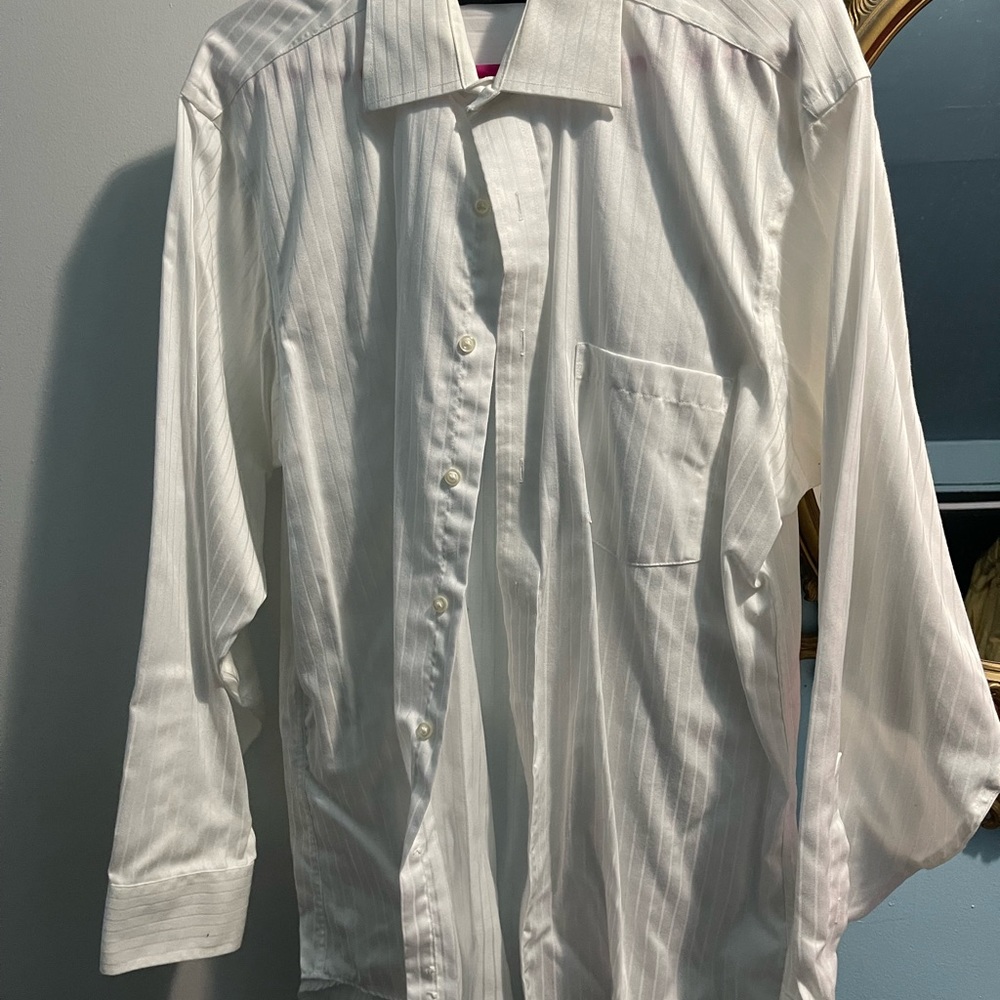 donald trump pinstripe shirt